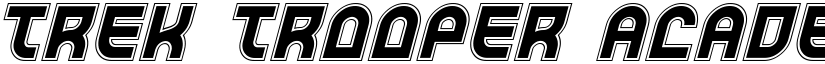 Trek Trooper Academy Italic font