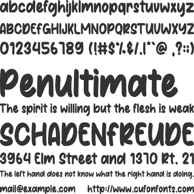 Saturday Alright font preview