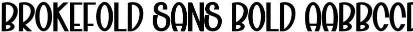Brokefold Sans Bold font