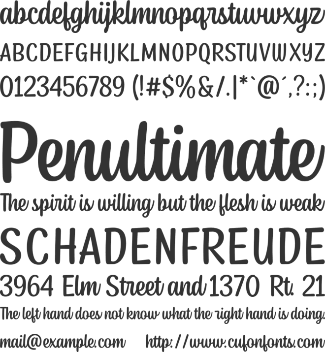 Junior Prince font preview