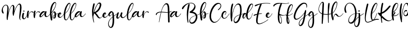 Mirrabella Regular font