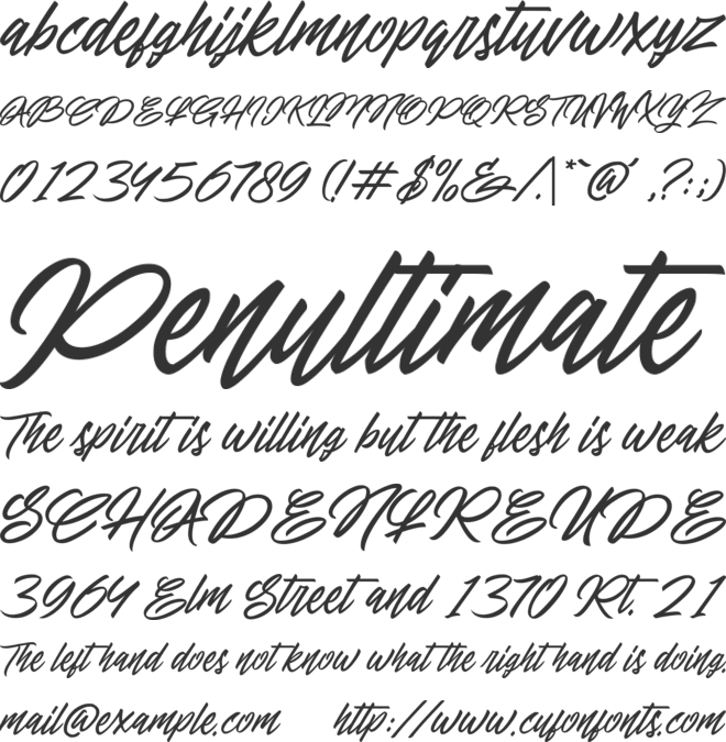 Eniceplay font preview