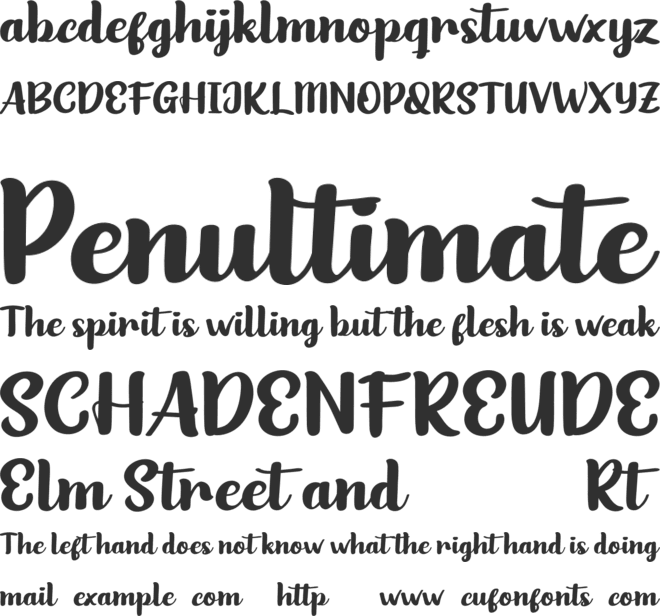 Olive Remaine font preview