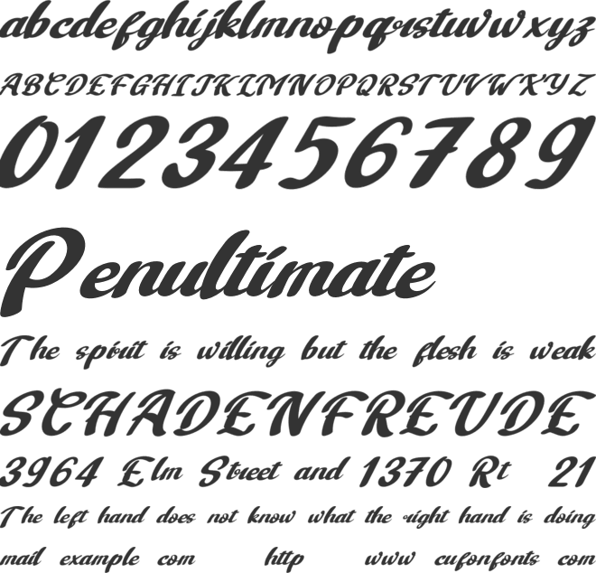 Alaymen font preview