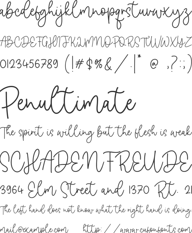 Dancing Candy font preview