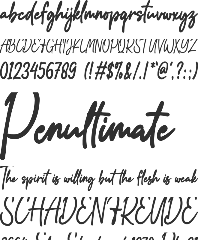Addison Brother font preview