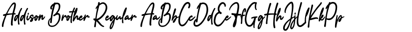 Addison Brother Regular font