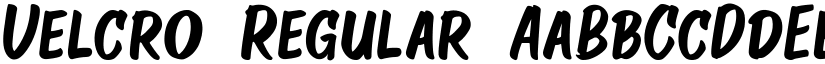 Velcro Regular font