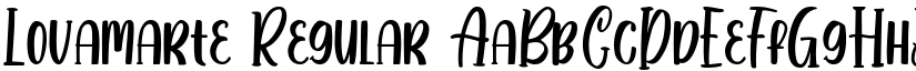 Lovamarte Regular font
