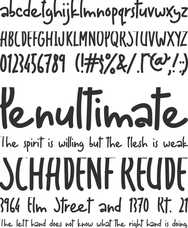 Awesome Quote font preview