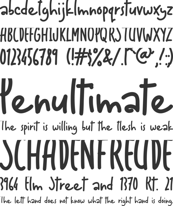 Awesome Quote font preview