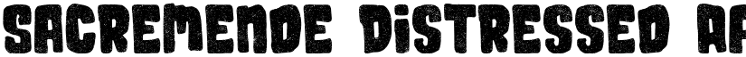 Sacremende Distressed font