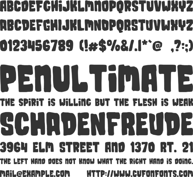 Sacremende font preview