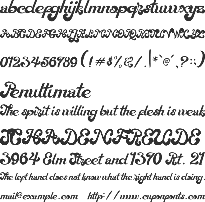 Magic Wand font preview