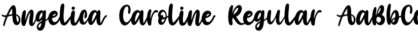 Angelica Caroline Regular font