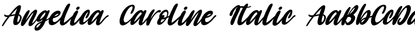 Angelica Caroline Italic font