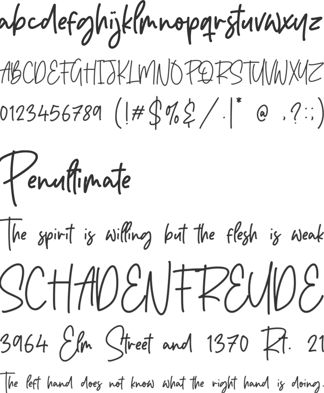 Bridgestown font preview