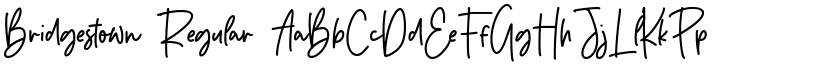 Bridgestown Regular font