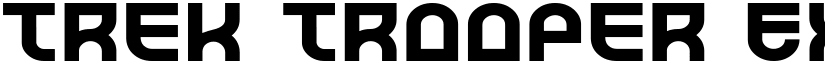 Trek Trooper Expanded font