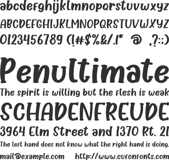 Plavea - Serif font preview