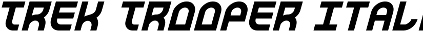 Trek Trooper Italic font