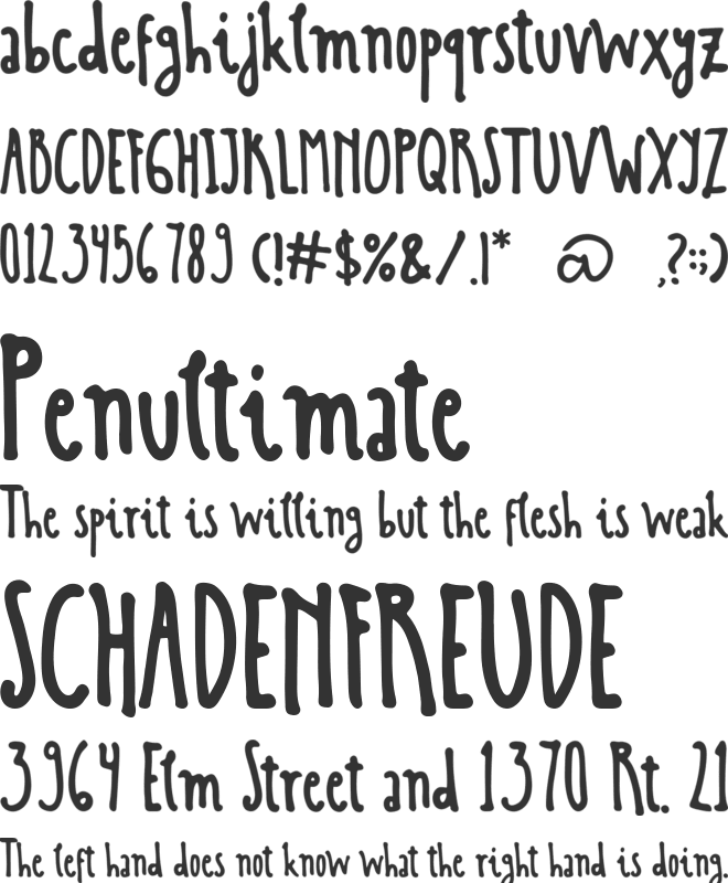 Scratch Ink font preview