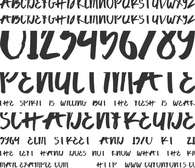Lawar font preview