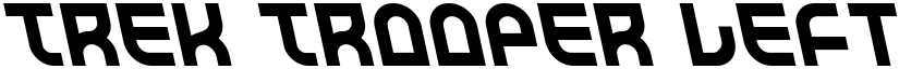 Trek Trooper Leftalic font