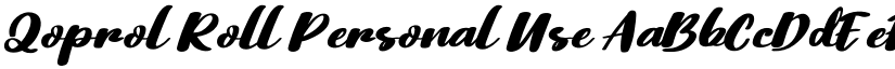Qoprol Roll font download