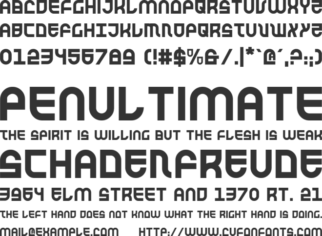 Trek Trooper font preview