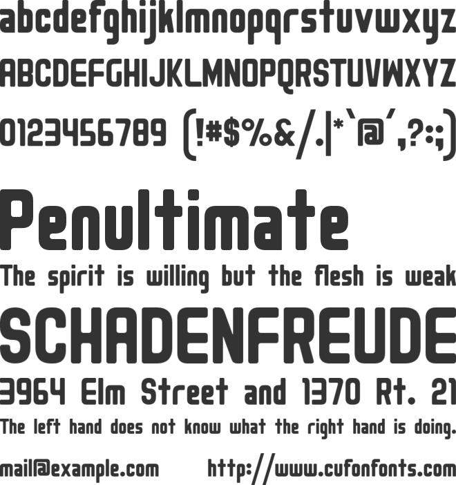 Kalmansk font preview