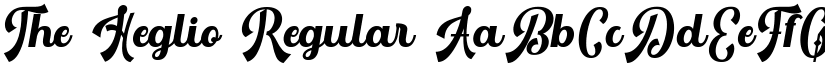 The Heglio font download