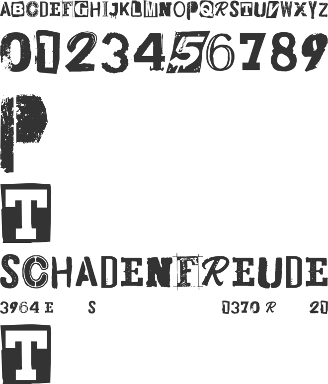 CF Punk Posters PERSONAL font preview