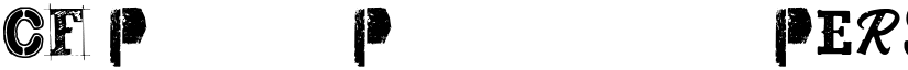 CF Punk Posters PERSONAL Regular font