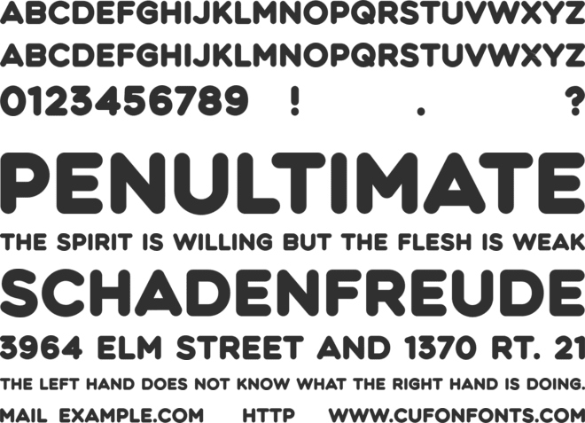 Fattern font preview