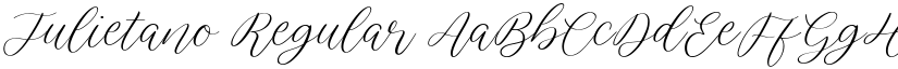 Julietano Regular font