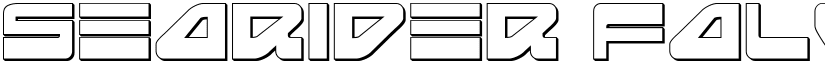 Searider Falcon 3D font