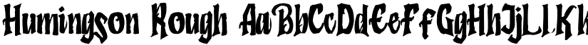 Humingson Rough font
