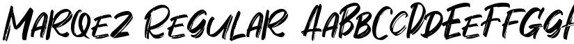 Marqez Regular font
