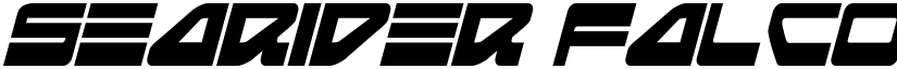 Searider Falcon Condensed Italic font