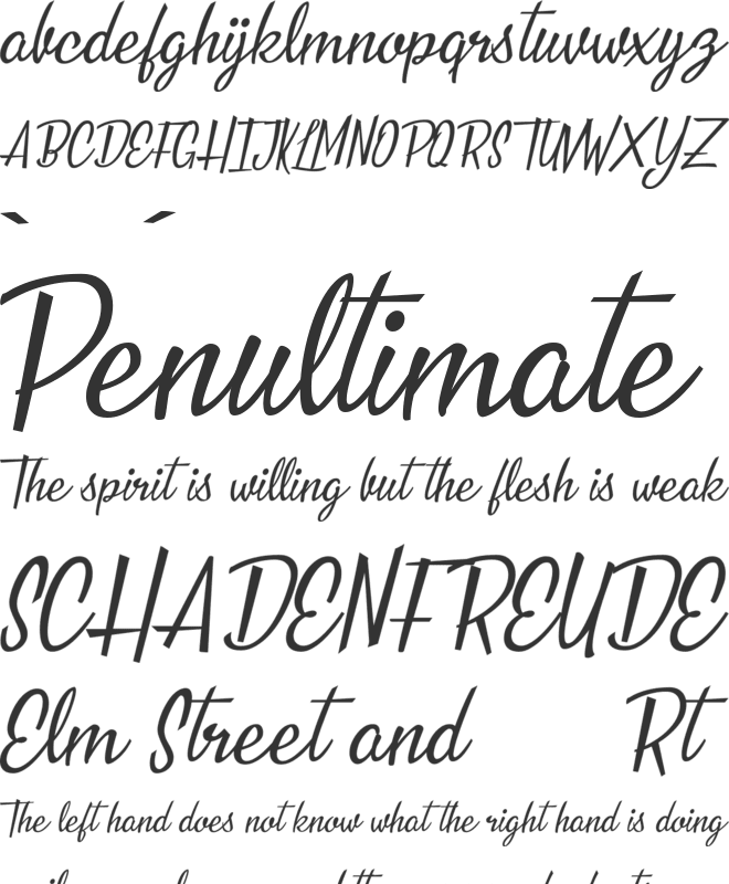 Nouvelle Vague Personal Use font preview