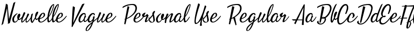 Nouvelle Vague Personal Use Regular font