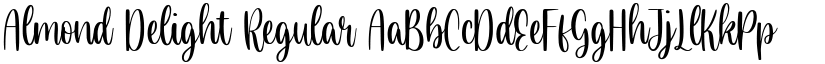 Almond Delight Regular font