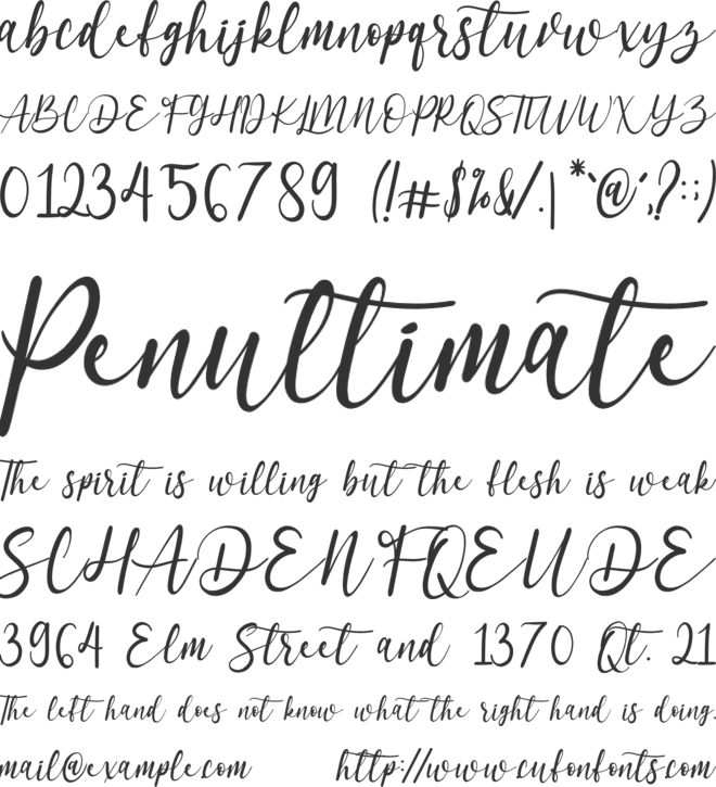 Saint Marseille font preview