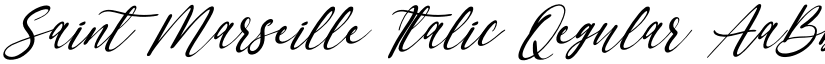 Saint Marseille Italic Regular font