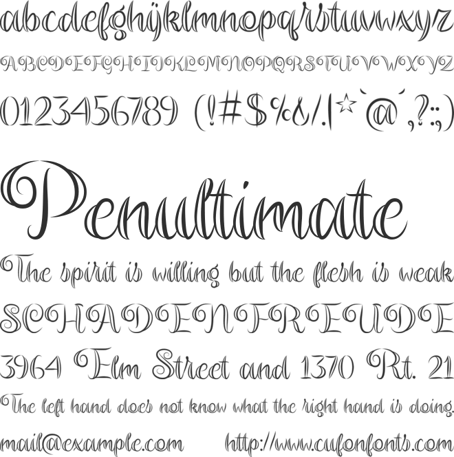 Magier Schrift font preview