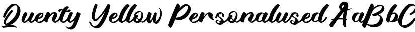 Quenty Yellow font download