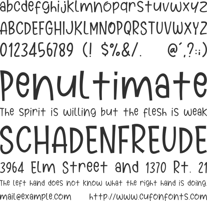 Marie Clara font preview
