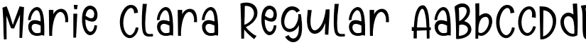 Marie Clara Regular font
