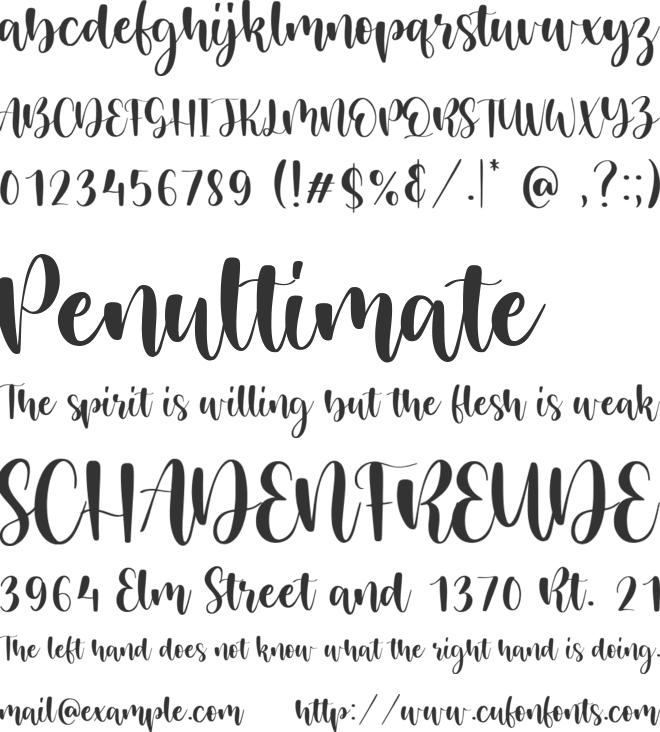 Mistikus Cinta font preview